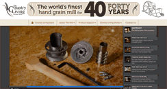 Desktop Screenshot of countrylivinggrainmills.com